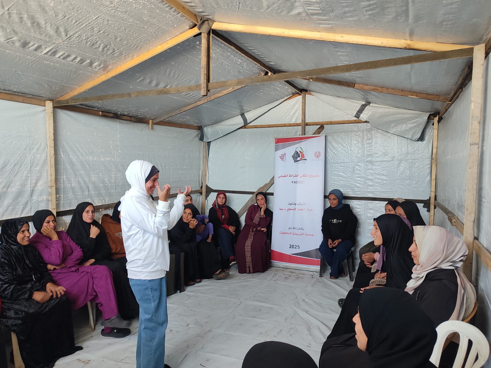 ثلاث مبادرات مجتمعية في عدد من مراكز الإيواء بمحافظتي خانيونس والوسطى